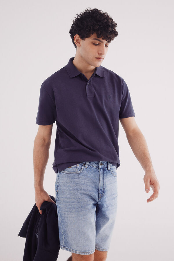 Springfield Bermuda vaquera lavado medio regular fit azul