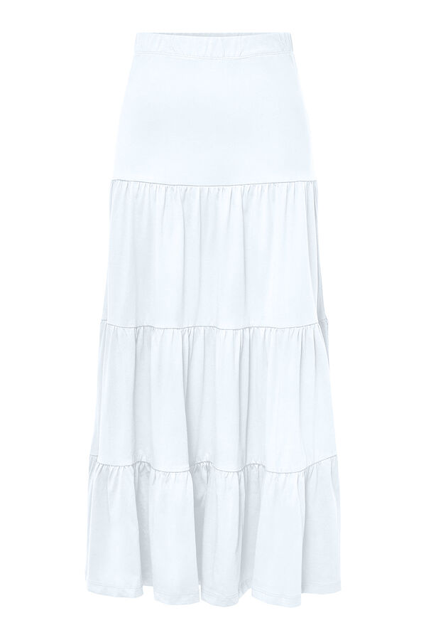 Only Falda larga blanco
