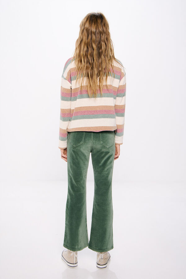 Springfield Kids Pantalon flare velour niña verde