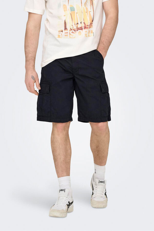Only & Sons Bermudas cargo azul