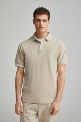 Springfield Polo piqué contrastante com carcela slim fit cru