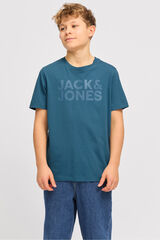 Jack & Jones Junior T-shirt de manga curta b&aacute;sica azul