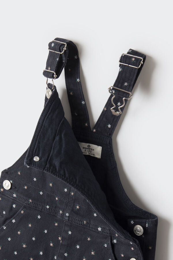 Springfield Kids Peto estampado flores ni&ntilde;a azul