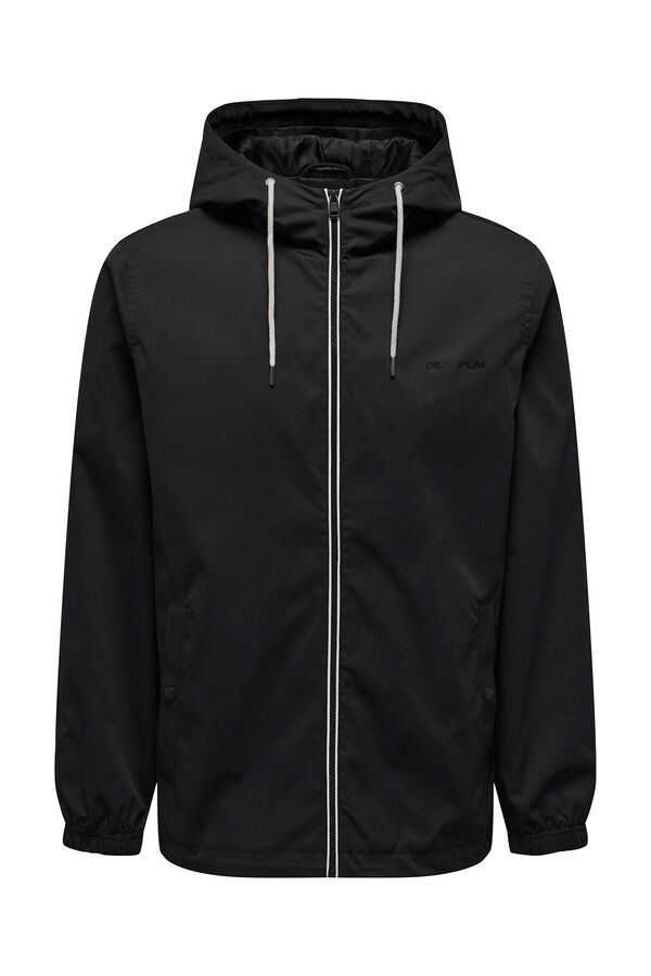 Only & Sons Casaco com capuz preto