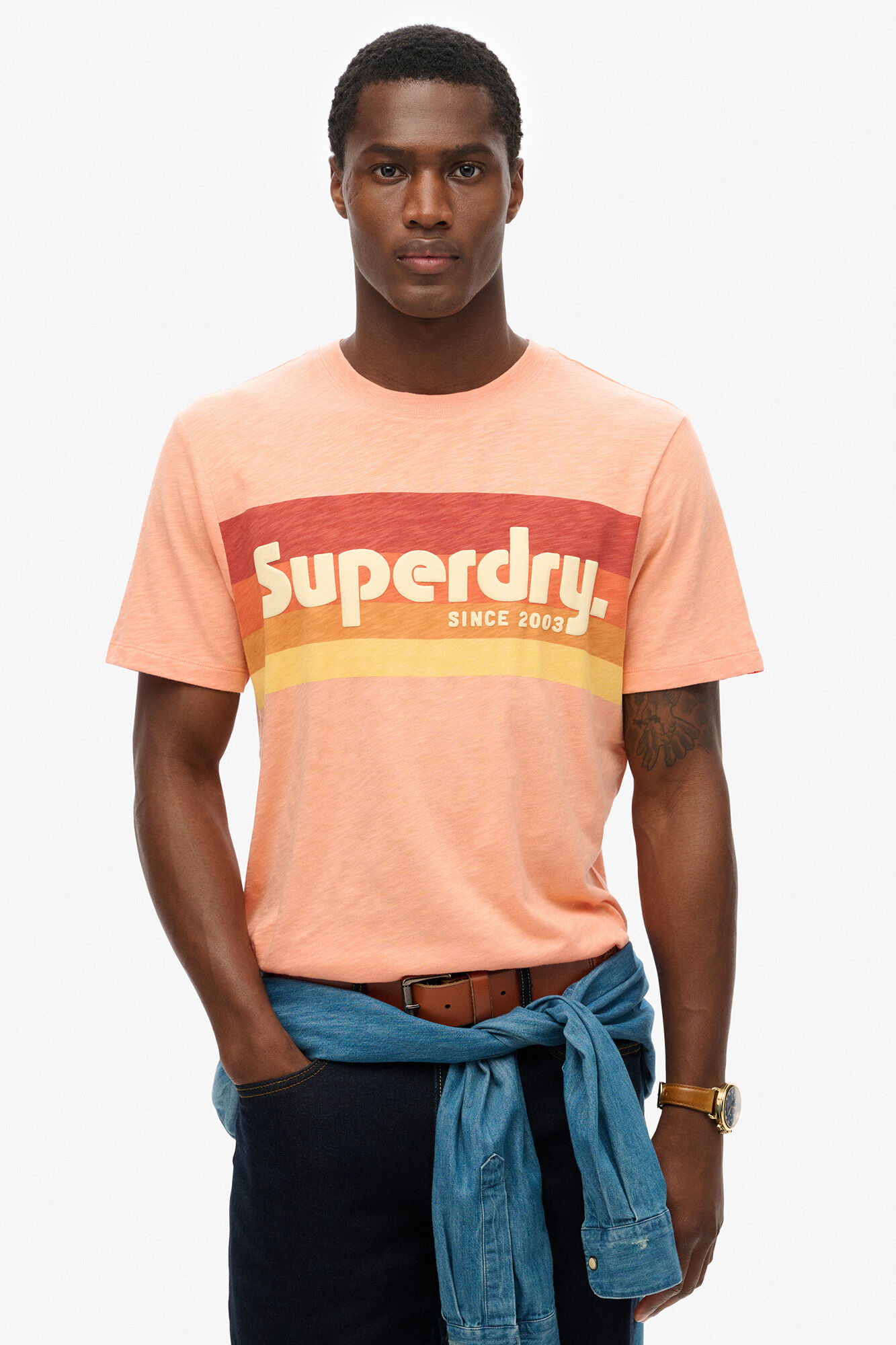 Superdry Camiseta Terrain Logo Stripe Relxed Tee