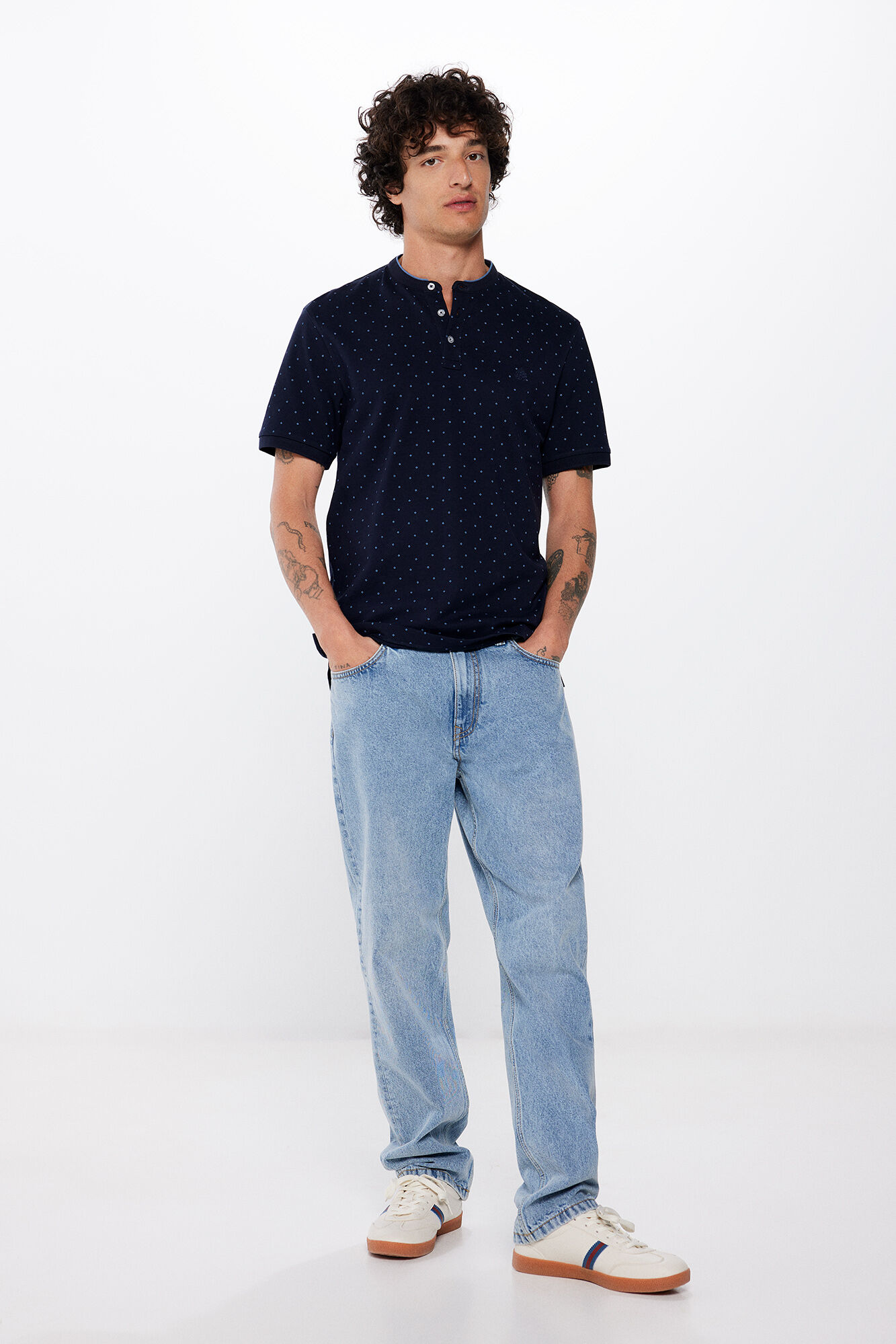 Springfield Polo piqu&eacute; slim fit estampado