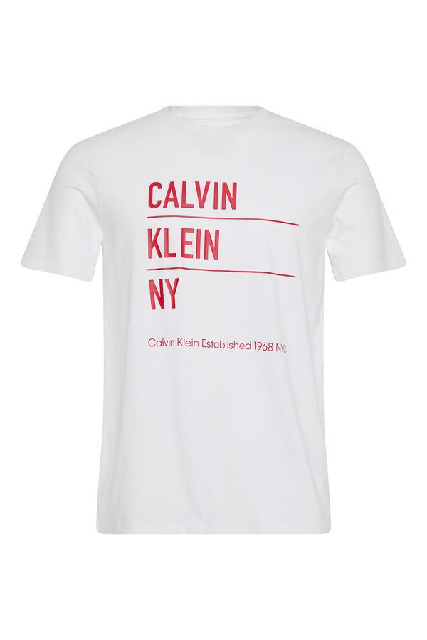 CK Jeans Camiseta con gr&aacute;fico blanco