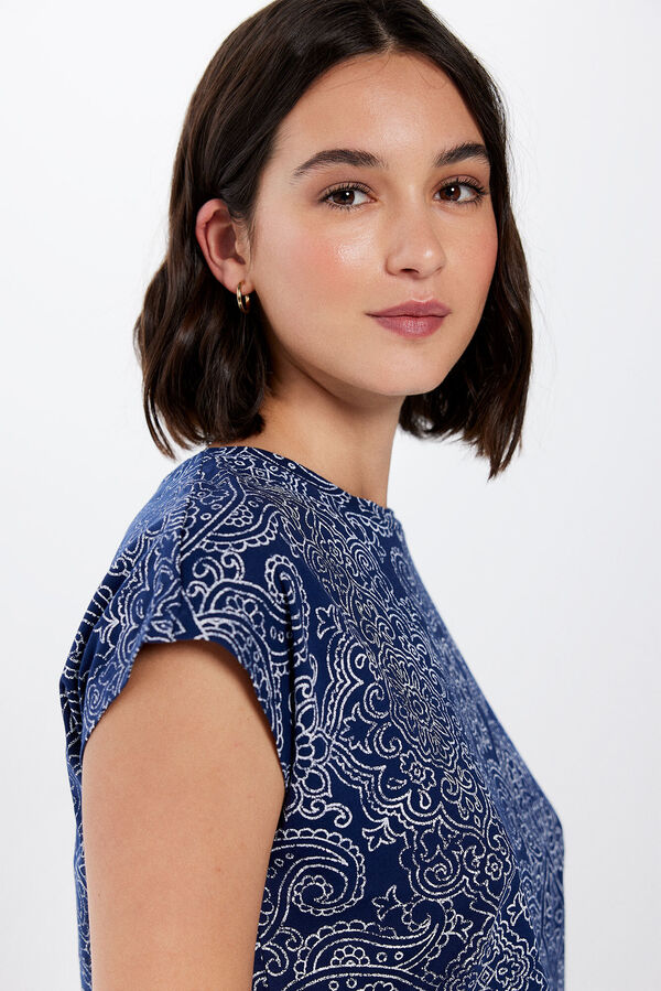 Springfield Camiseta Estampada azul