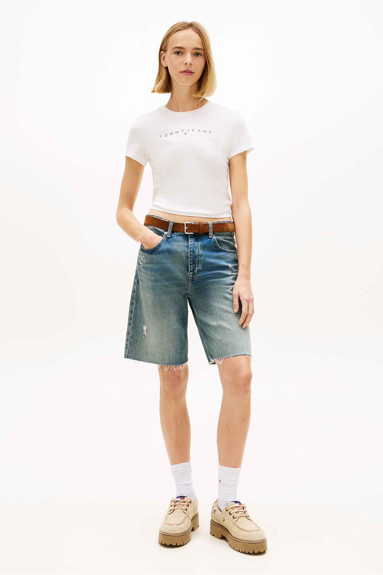 Tommy Jeans Camiseta slim manga corta