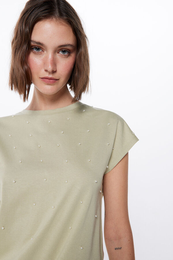 Springfield Camiseta Perlas verde
