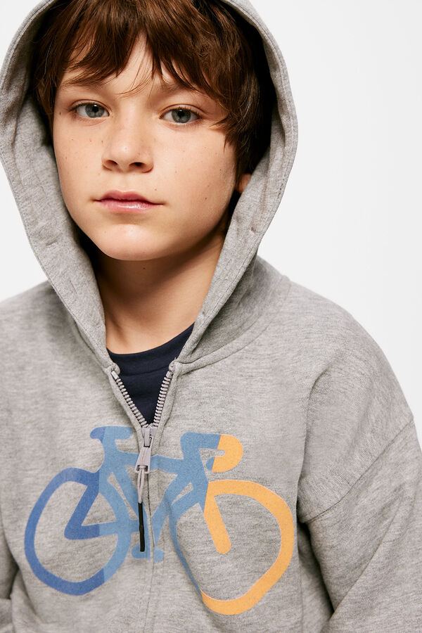 Springfield Kids Sudadera bicicleta ni&ntilde;o gris