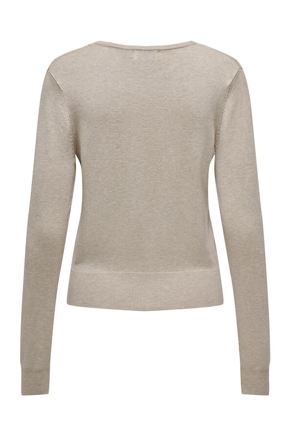 Only Jersey de punto fino blanco