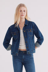 Springfield Cazadora vaquera algod&oacute;n azul