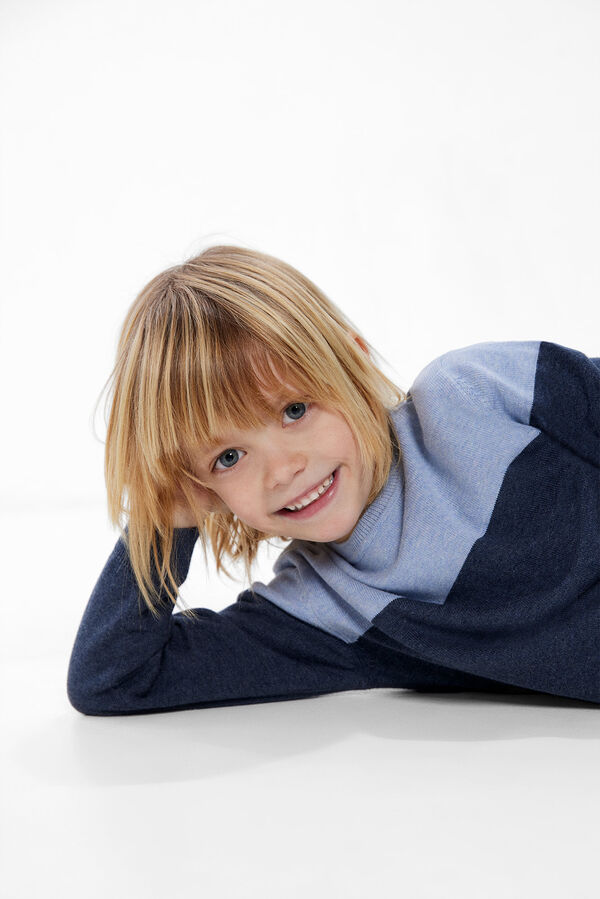 Springfield Kids Camisola color block menino azul