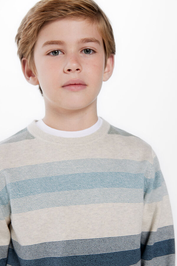 Springfield Kids Camisola riscas menino  verde