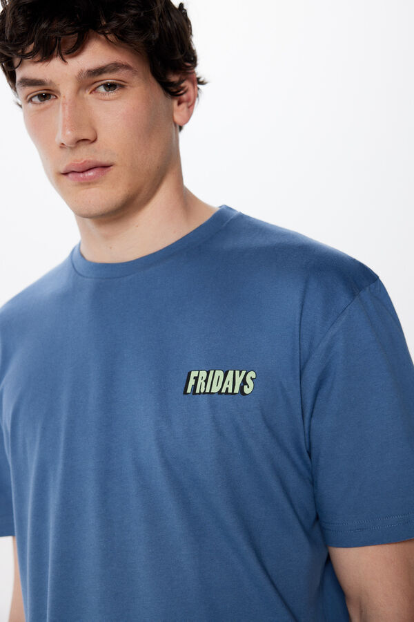 Springfield Camiseta fridays azul
