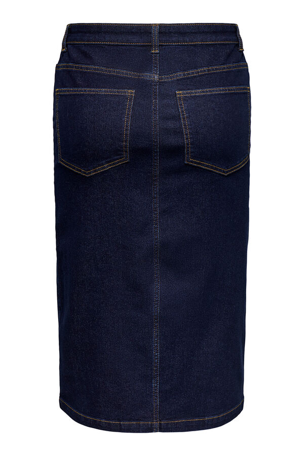 JDY Falda vaquera midi azul