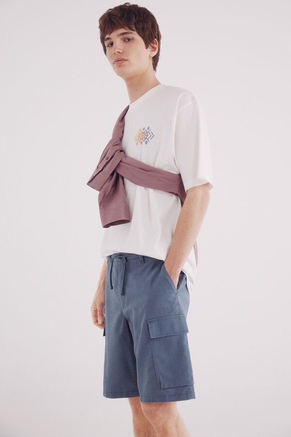 Springfield Camiseta com estampa étnica bege