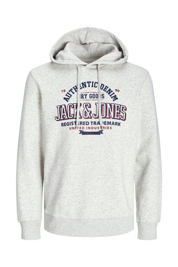 Jack & Jones PLUS Moletom Plus Sweatshirt regular fit branco