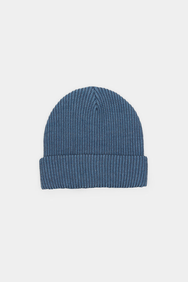 Springfield Gorro canelado bicolor azul