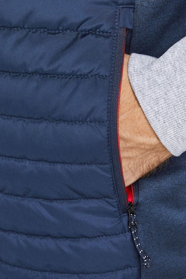 Jack & Jones Colete acolchoado azul