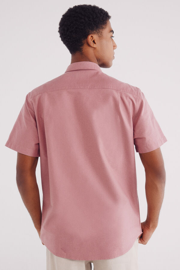 Springfield Camisa manga curta pinpoint rosa