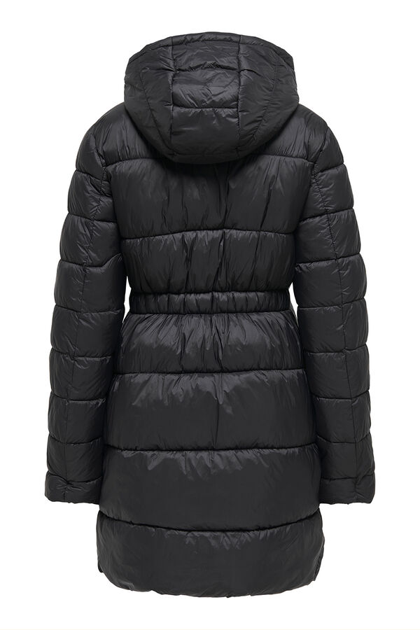JDY Abrigo acolchado negro