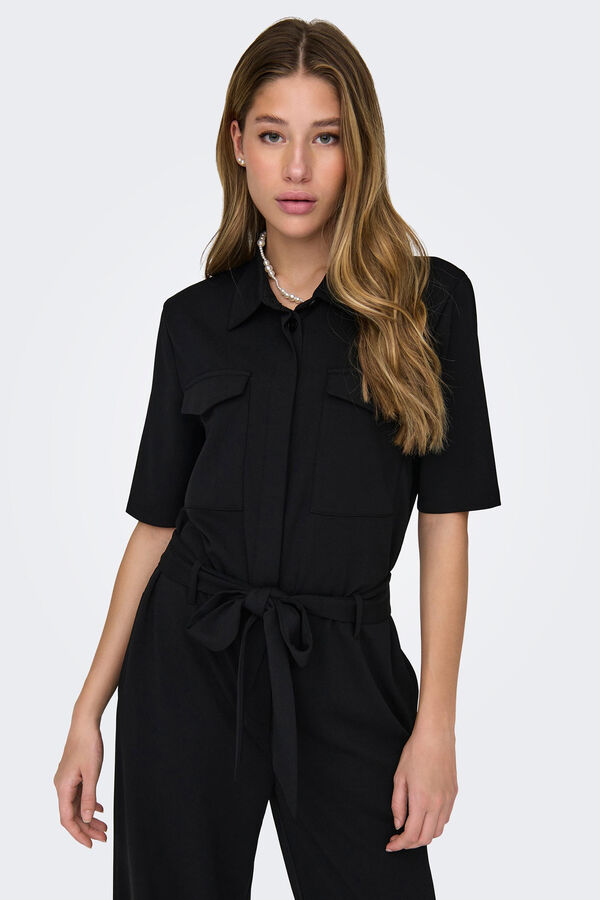 JDY Macac&atilde;o comprido manga curta preto