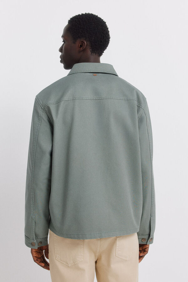 Springfield Sobrecamisa algod&oacute;n overshirt fit verde