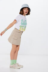 Springfield Kids Falda cargo ni&ntilde;a beige