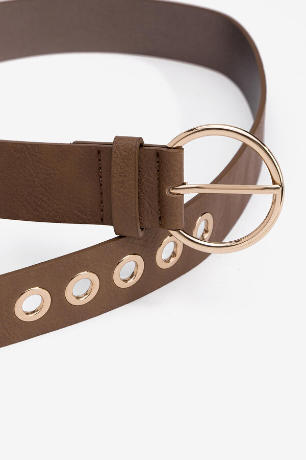 Tiffosi Cintur&oacute;n Efecto Piel marr&oacute;n