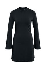 Noisy May Vestido curto de manga comprida preto