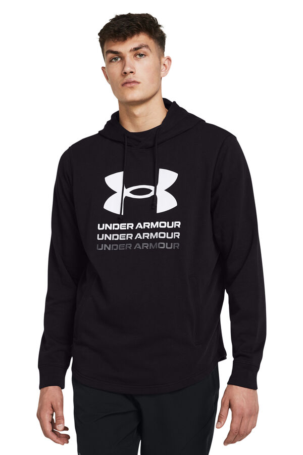 Under Armour Sudadera estampada con capucha negro