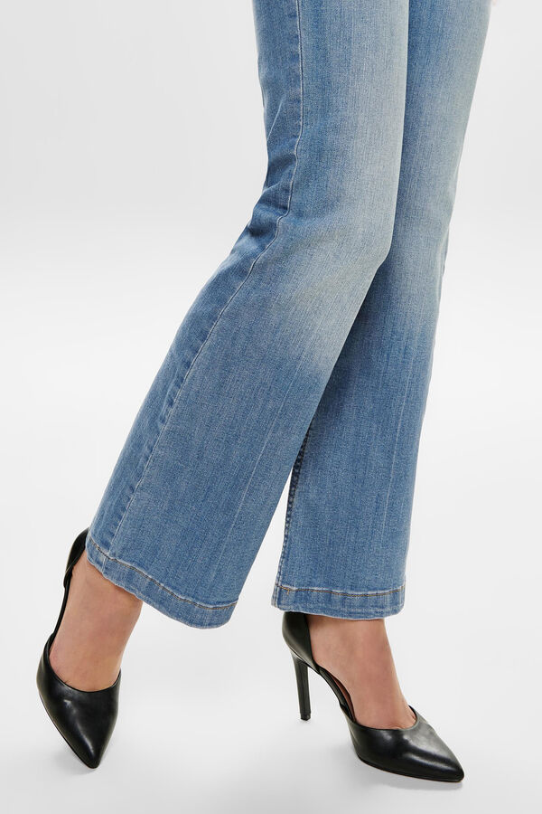 JDY Jeans flared cintura subida azul