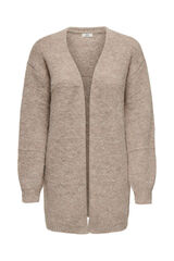 JDY Cardigan liso de manga larga nude