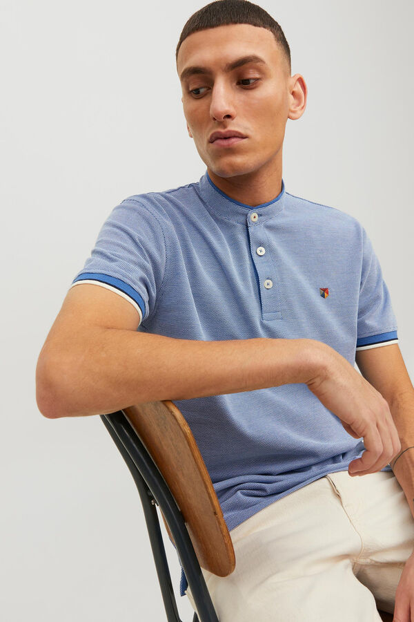 Jack & Jones Polo gola mao azul