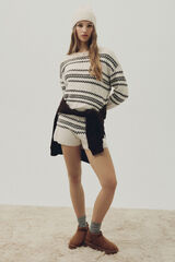 Springfield Jersey jacquard cenefas marr&oacute;n marr&oacute;n