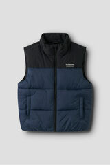 Name It Colete acolchoado infantil azul