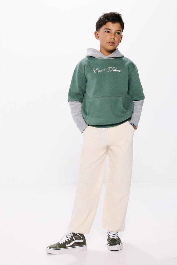 Springfield Kids Sudadera doble manga ni&ntilde;o verde