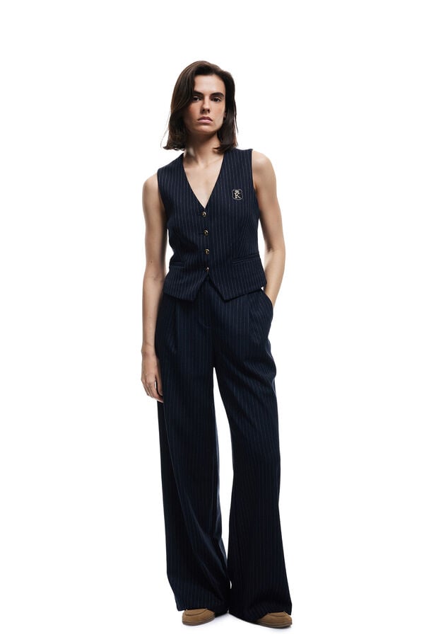 Koton Pantal&oacute;n palazzo azul
