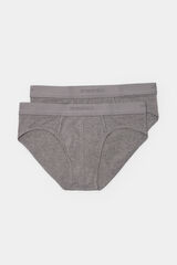 Springfield Packs 2 slips b&aacute;sicos gris