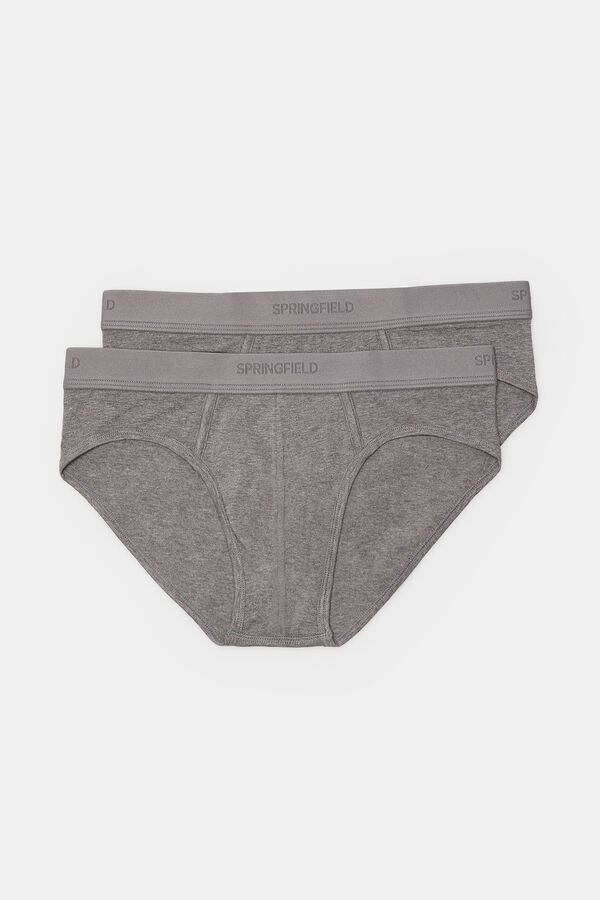 Springfield Packs 2 slips b&aacute;sicos gris
