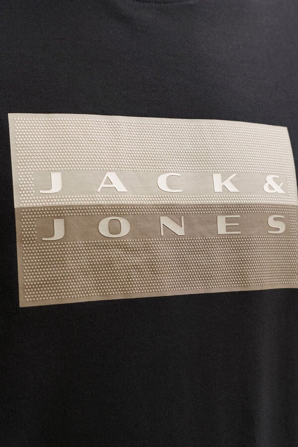 Jack & Jones Camiseta b&aacute;sica estampado preto