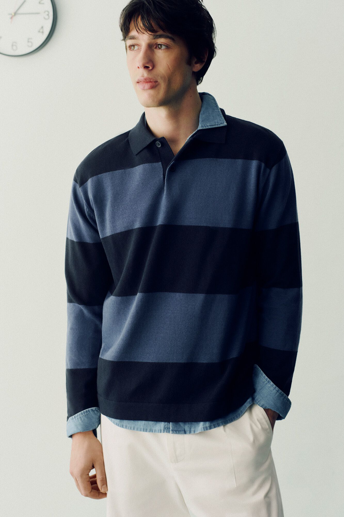 Springfield Polo raya bloque color