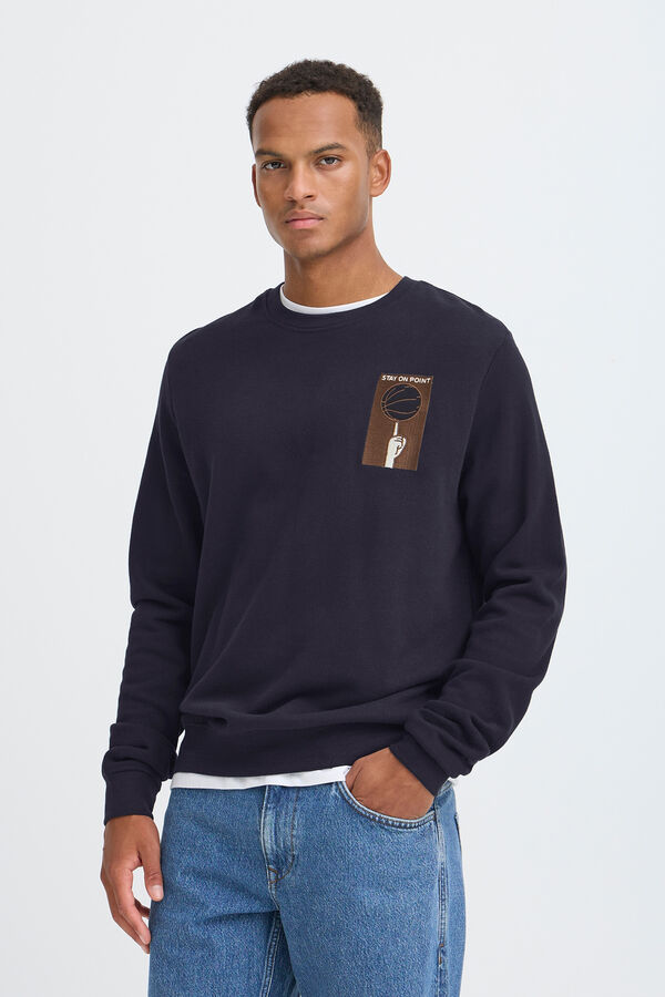 Blend Sudadera cuello redondo azul