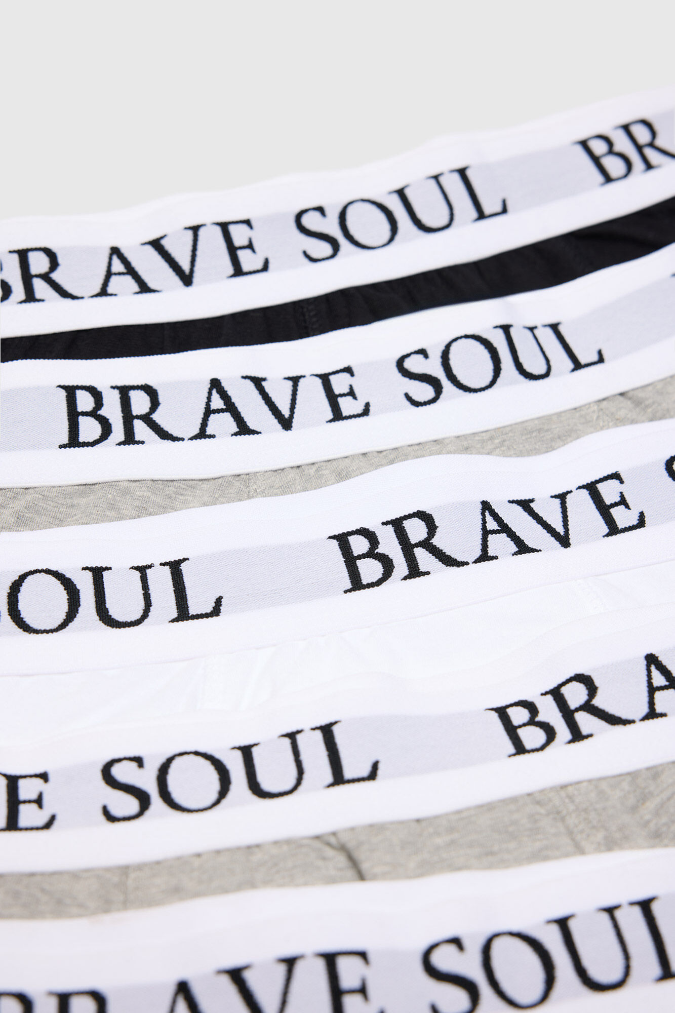 Brave Soul Pack de 5 boxers con logo