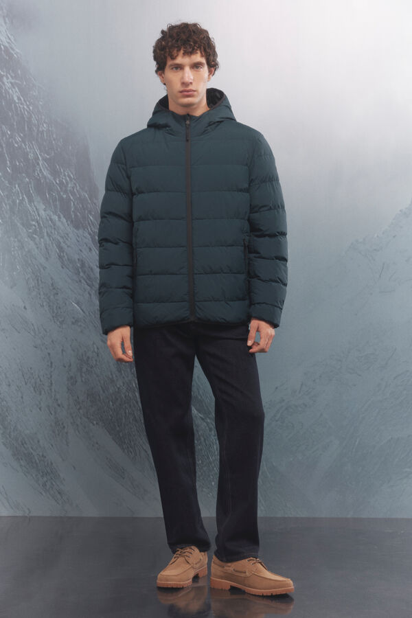 Springfield Casaco t&eacute;rmica acolchoada azul