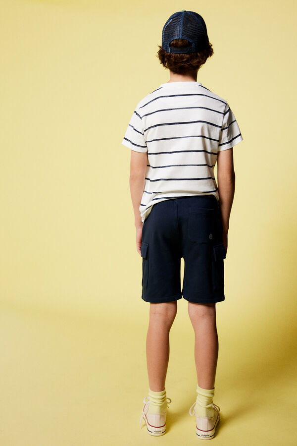 Springfield Kids Bermuda cargo niño azul