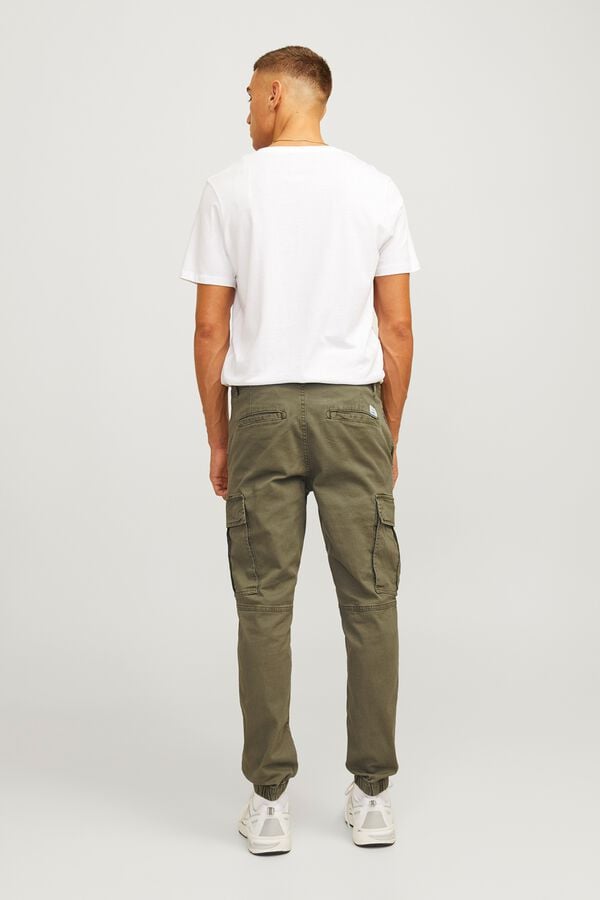 JJ REBEL Pantal&oacute;n cargo con algod&oacute;n verde