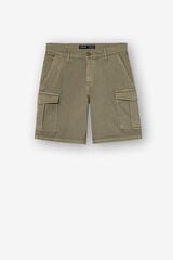 Tiffosi Bermuda cargo regular fit verde